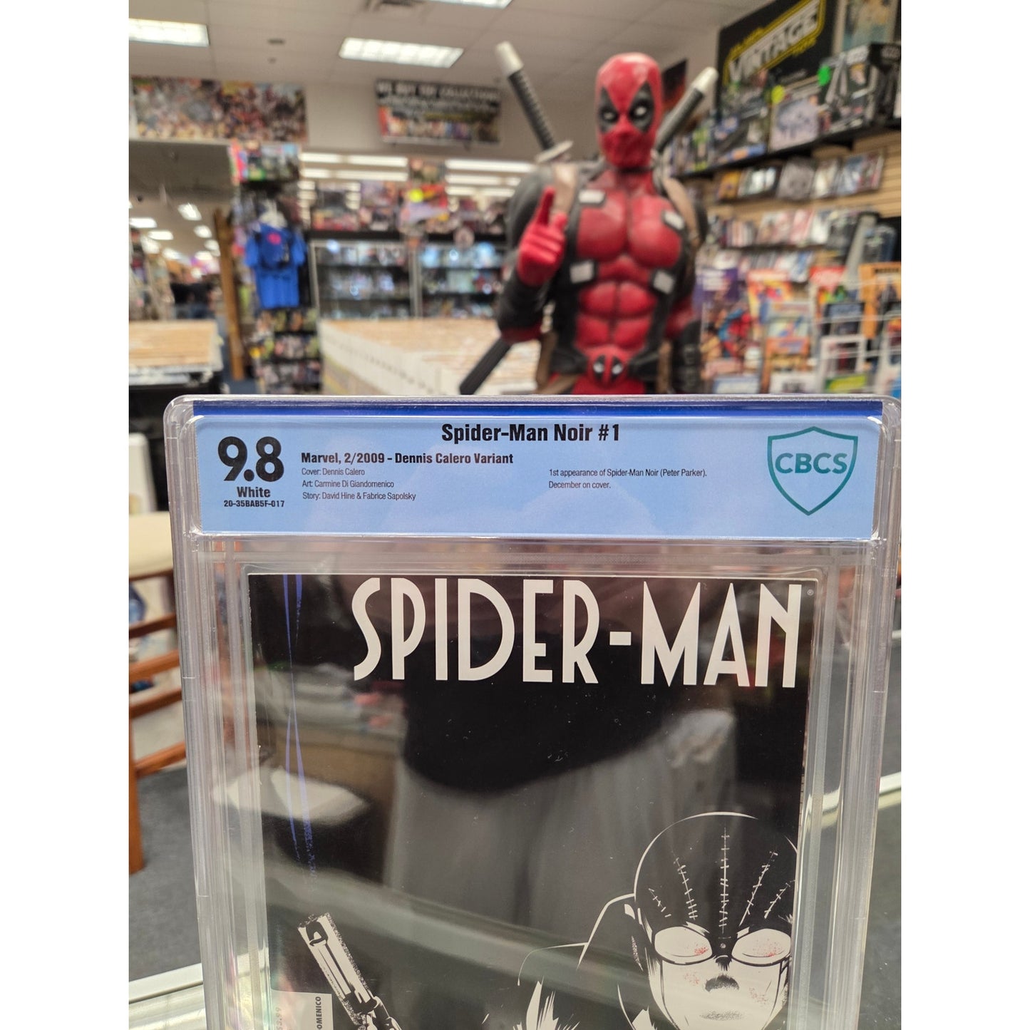 Spider-Man Noir #1 (CBCS 9.8) Calero Variant, 1st Spider-Man Noir
