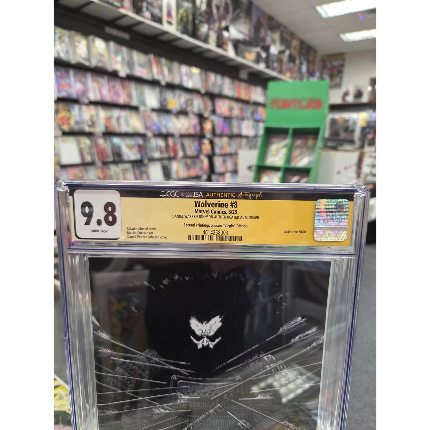 Wolverine #8 (CGC 9.8) Daniel Warren Johnson 1:25 2nd Print Variant SIGNED