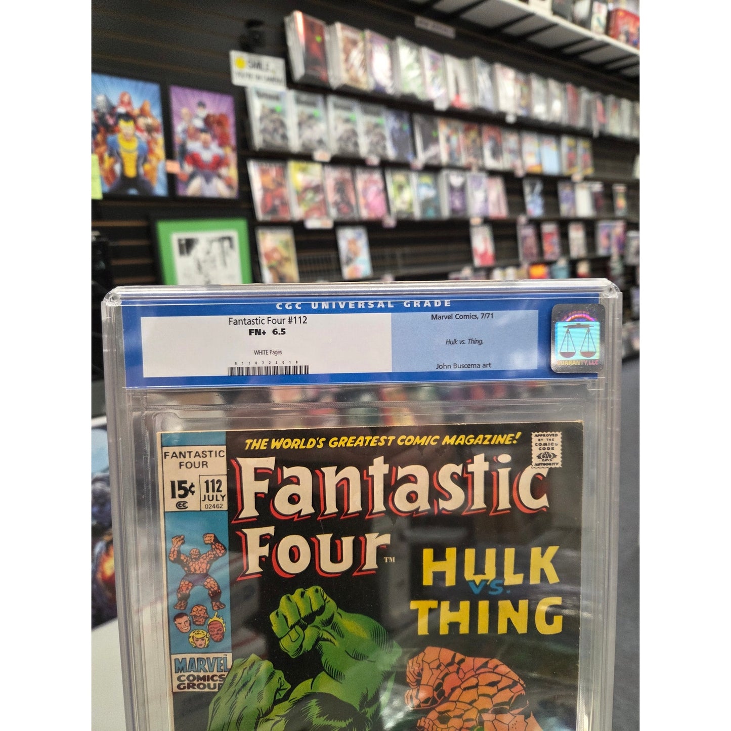Fantastic Four #112 (CGC 6.5) Hulk VS. Thing