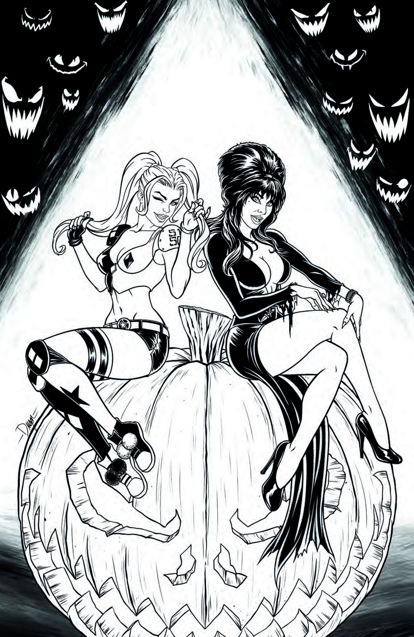 Harley Quinn X Elvira #1 Deegan Puchkors, Syndicate Comics & Collectibles Exclusive Variant