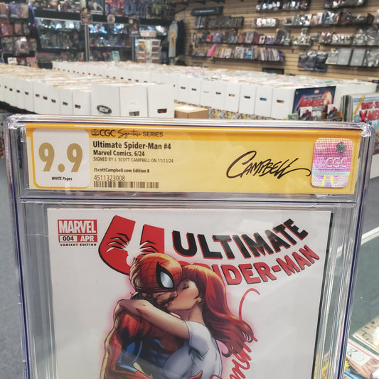 Ultimate Spider-Man #4 JScottCampbell.com Edition B (CGC Signature Series 9.9) SIGNED BY J. SCOTT CAMPBELL