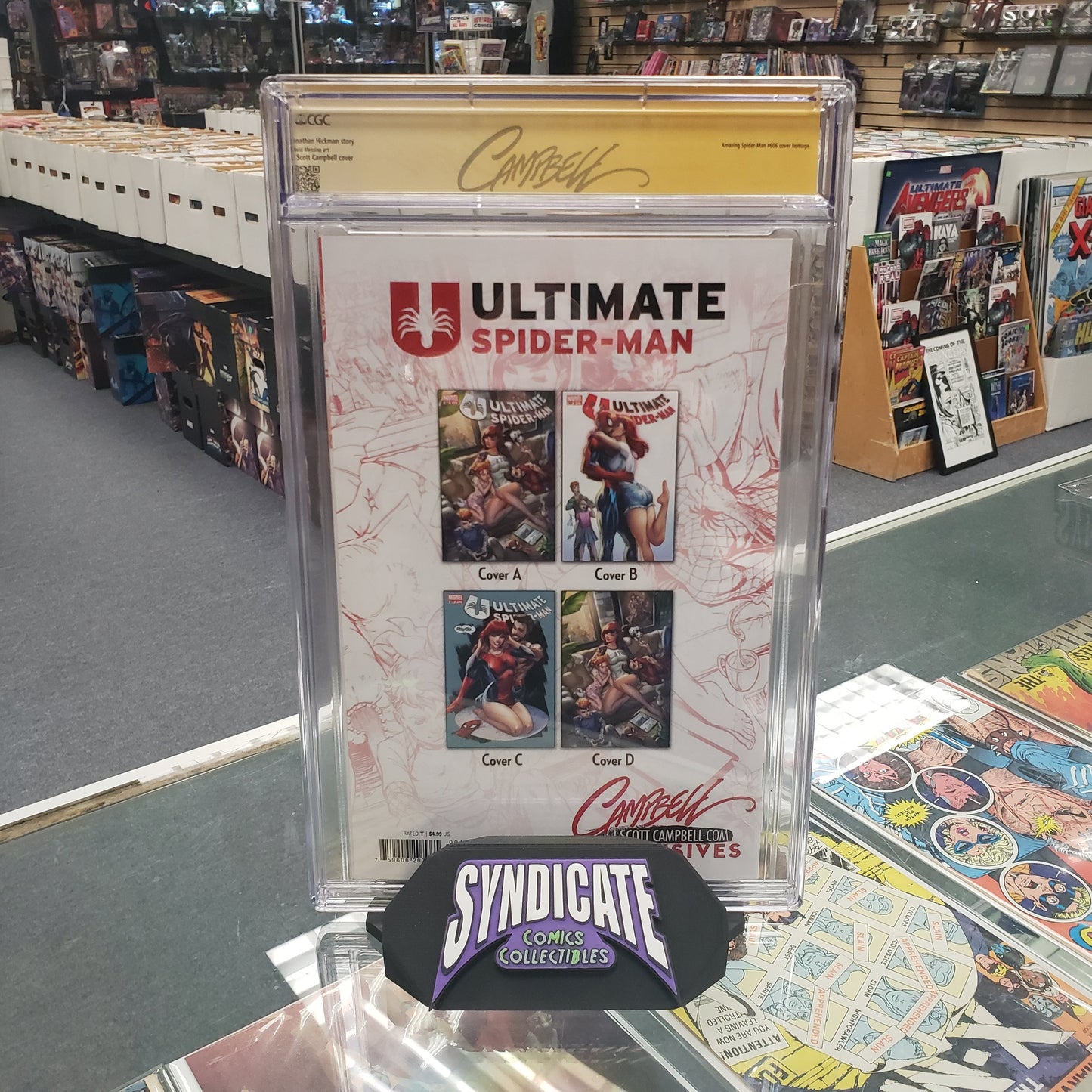 Ultimate Spider-Man #4 JScottCampbell.com Edition B (CGC Signature Series 9.9) SIGNED BY J. SCOTT CAMPBELL