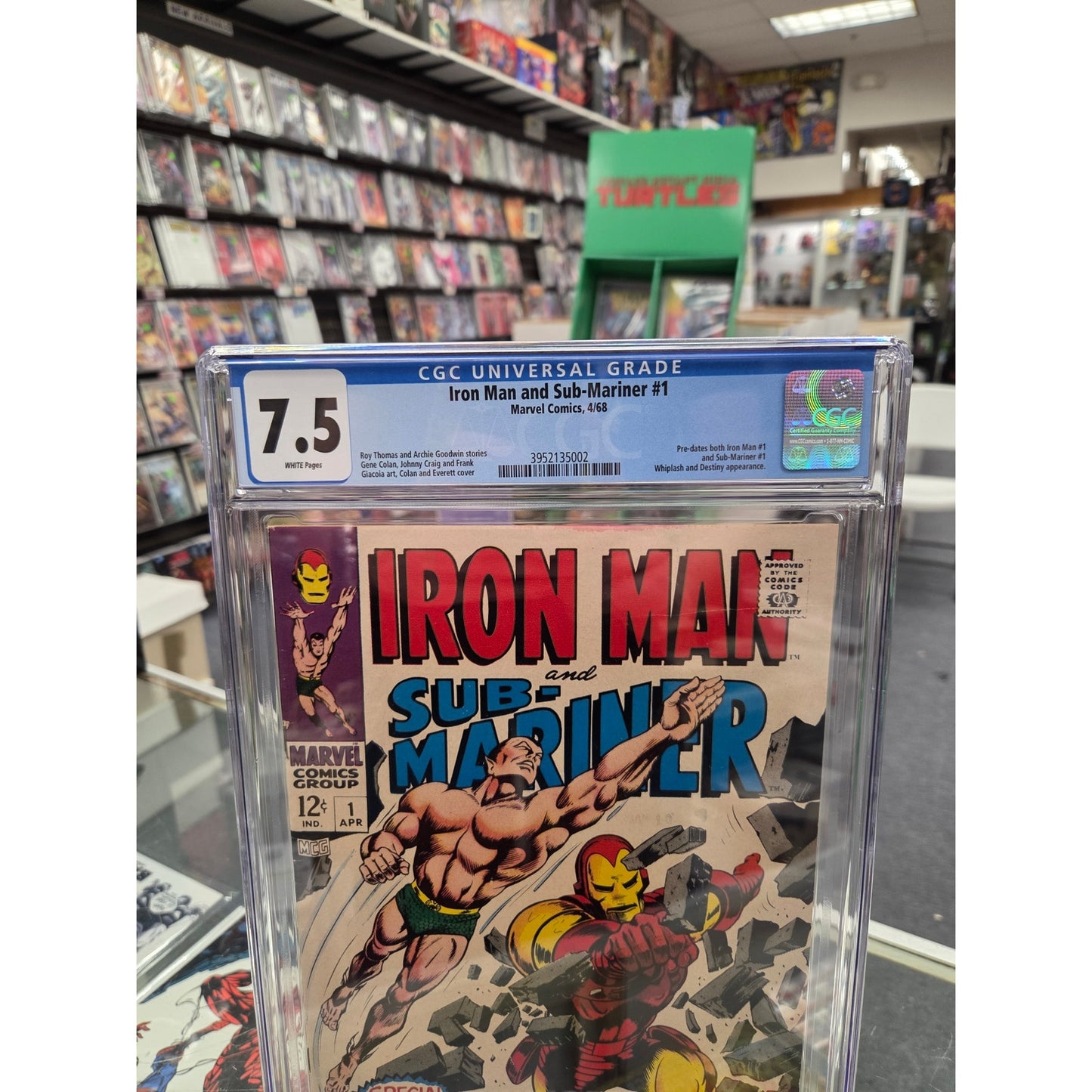 Iron Man and Sub-Mariner #1 (CGC 7.5) Silver-Age Marvel