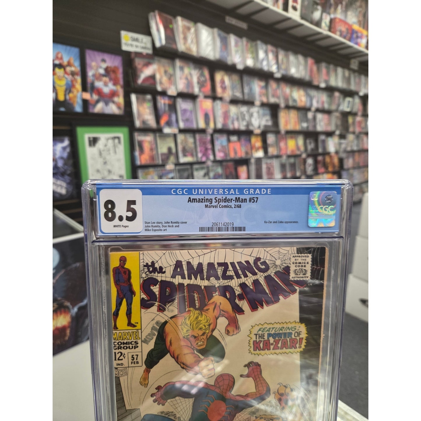 Amazing Spider-Man #57 (CGC 8.5) Ka-Zar Appearance