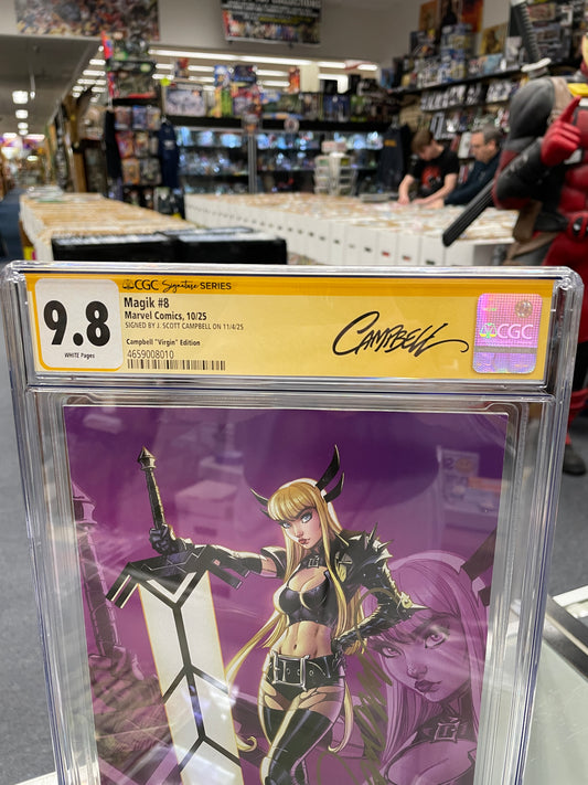 Magik #8 (CGC 9.8) J. Scott Campbell Virgin Variant, Signed
