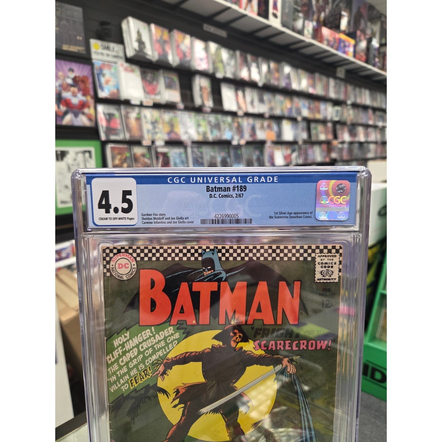 Batman #189 (CGC 4.5) 1st Silver Age Scarecrow