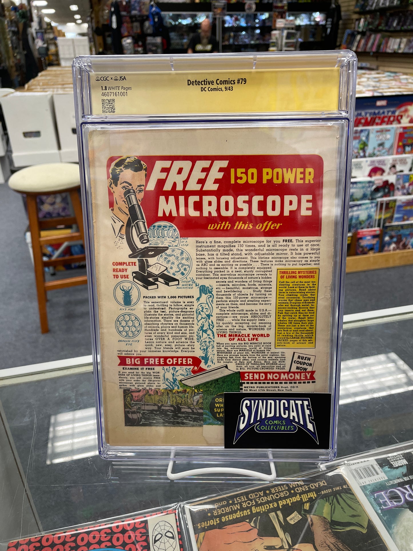 Detective Comics #79 (CGC 1.8) Signed By Jerry Robinson