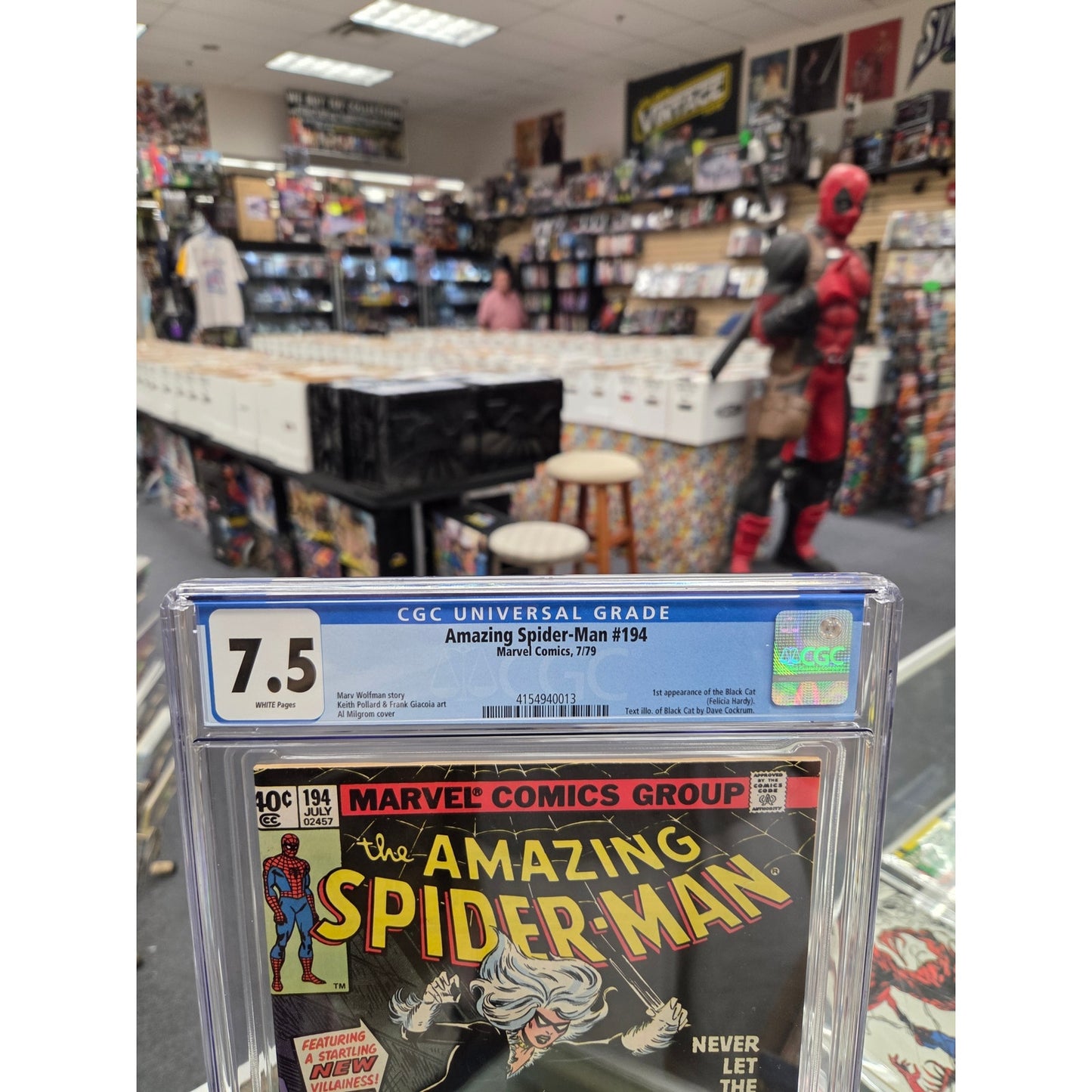 Amazing Spider-Man #194 (CGC 7.5) 1st Black Cat