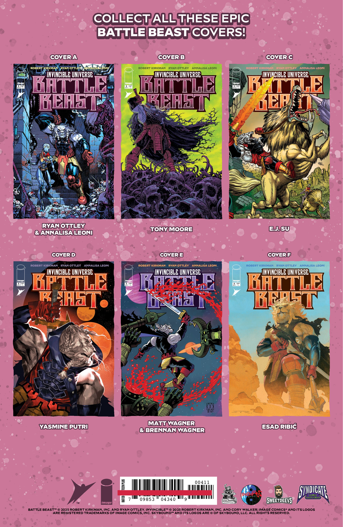 Invincible Universe: Battle Beast #5 Camron Johnson, Syndicate Comics & Collectibles Exclusive Virgin Variant