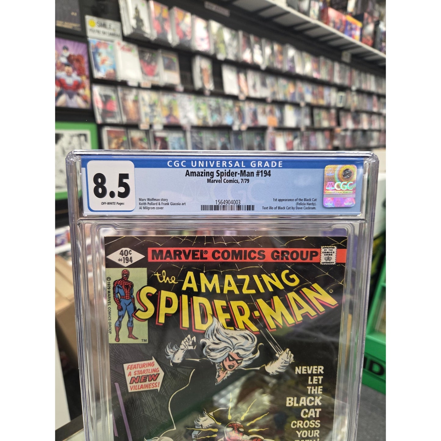 Amazing Spider-Man #194 (CGC 8.5) 1st Black Cat