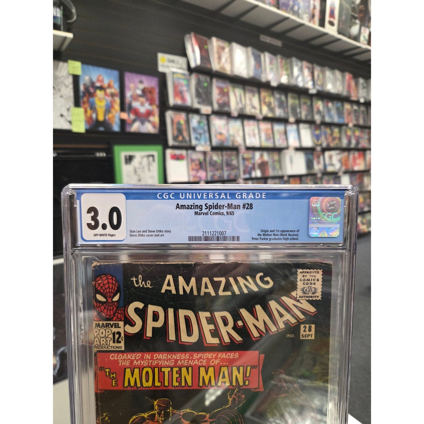 Amazing Spider-Man #28 (CGC 3.0) 1st Molten Man