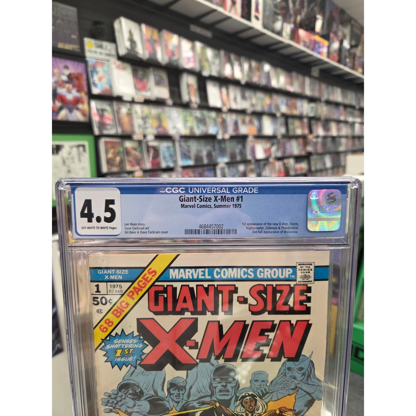 Giant-Size X-Men #1 (CGC 4.5) 1st Storm, Nightcrawler, Colossus