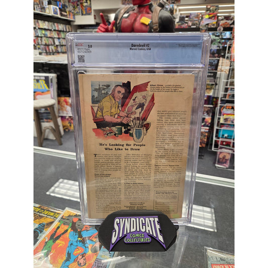 Daredevil #2 (CGC 2.0) 2nd Daredevil & Electro