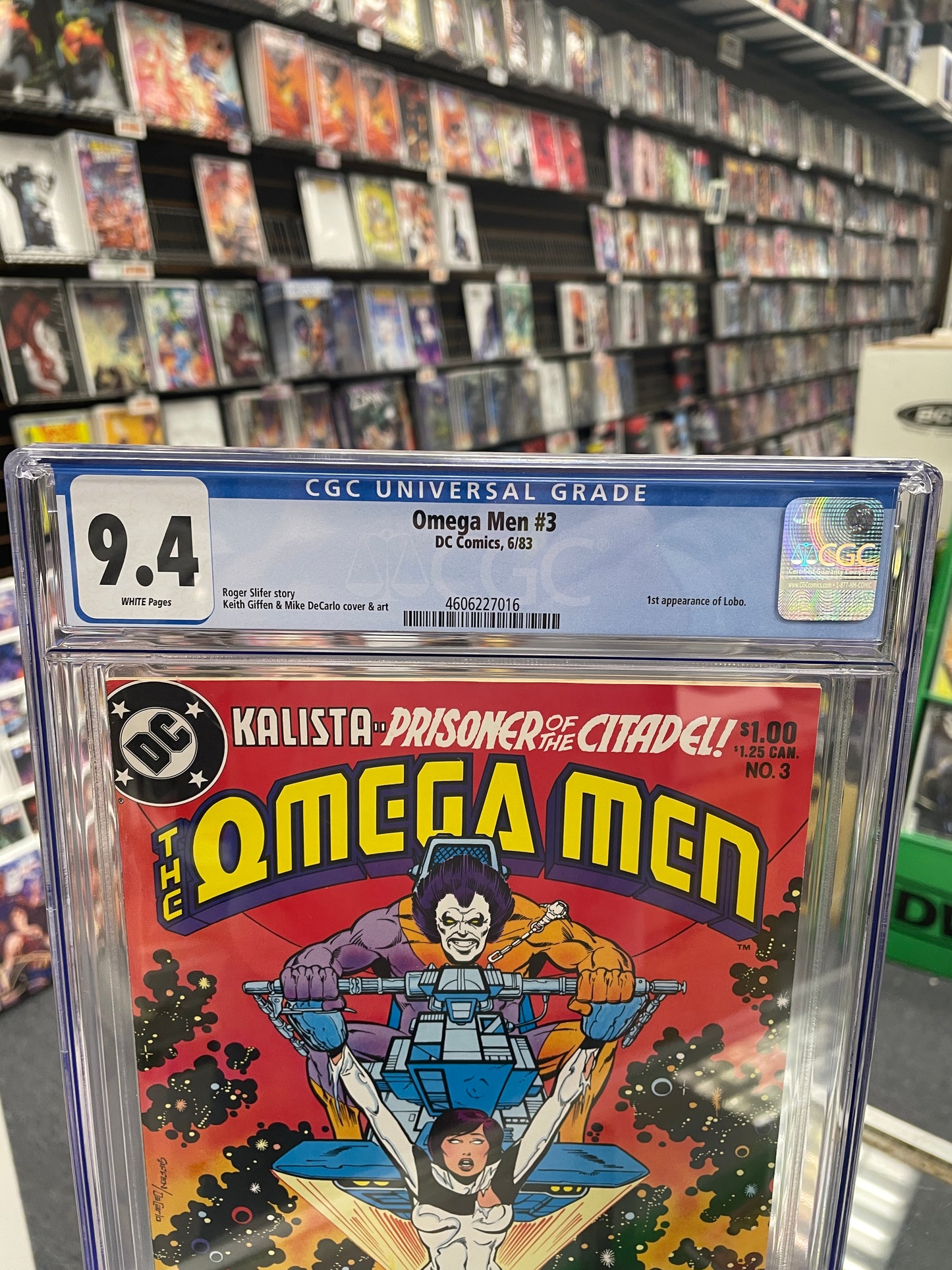 Omega Men #3 (CGC 9.4) 1st Lobo