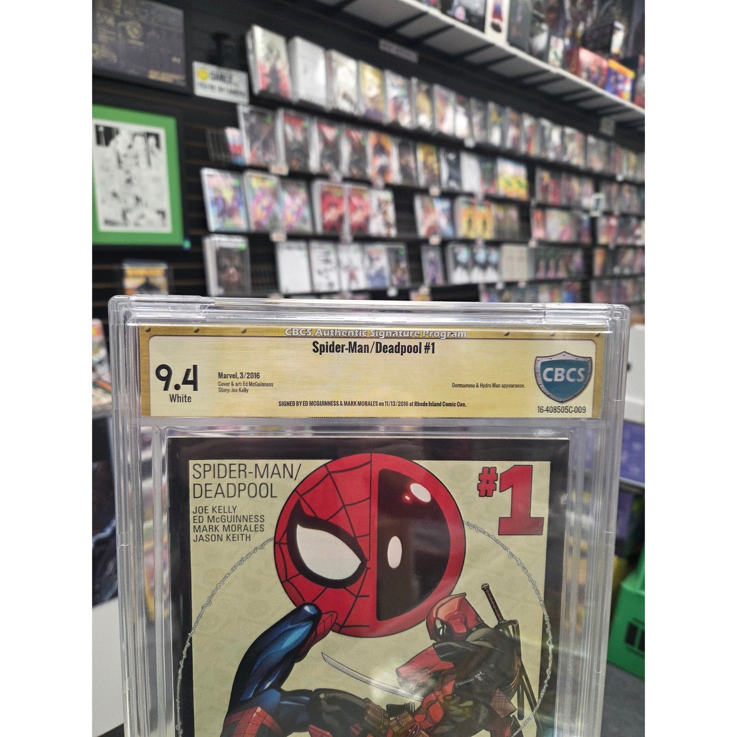 Spider-Man/Deadpool #1 (CBCS 9.4) Signed by Ed McGuinness & Mark Morales