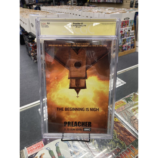 Preacher 1 AMC Edition #1 (CGC 9.8) Signed By Dominic Cooper