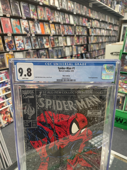 Spider-Man #1 Silver Edition (CGC 9.8) Iconic Cover