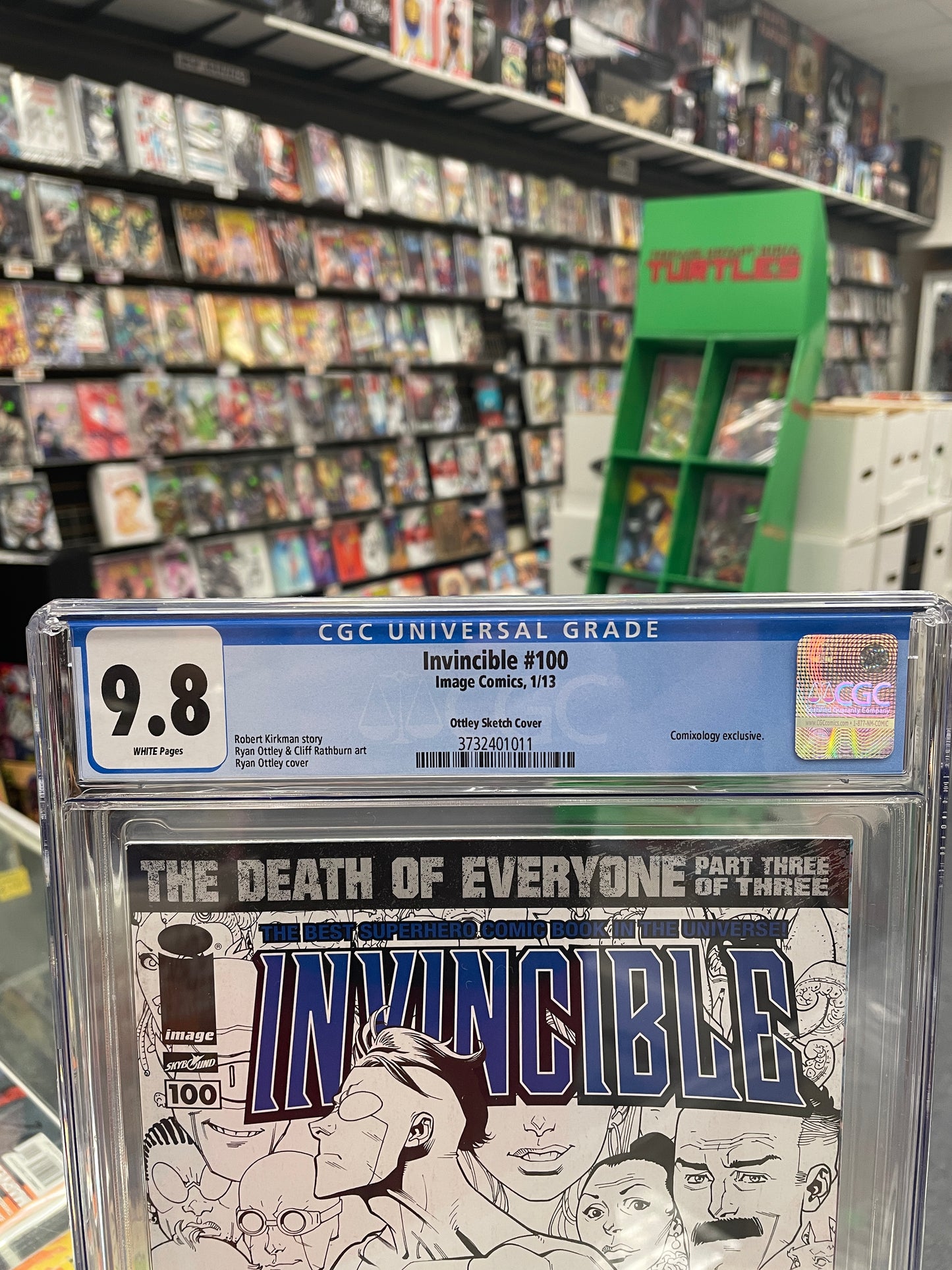 Invincible #100 (CGC 9.8) Comixology Sketch Variant