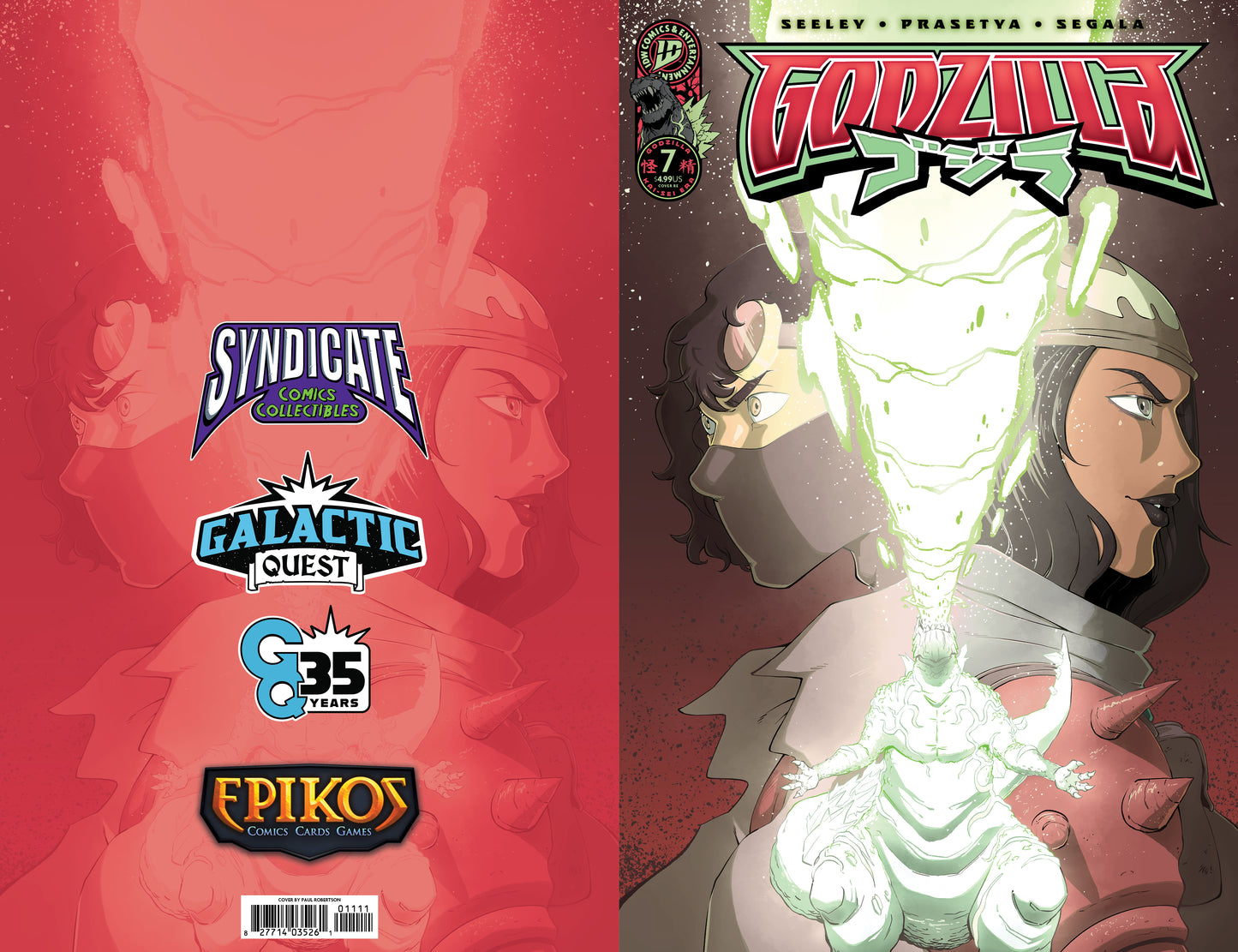 Godzilla #7 Paul Robertson, Syndicate Comics & Collectibles Exclusive Variant