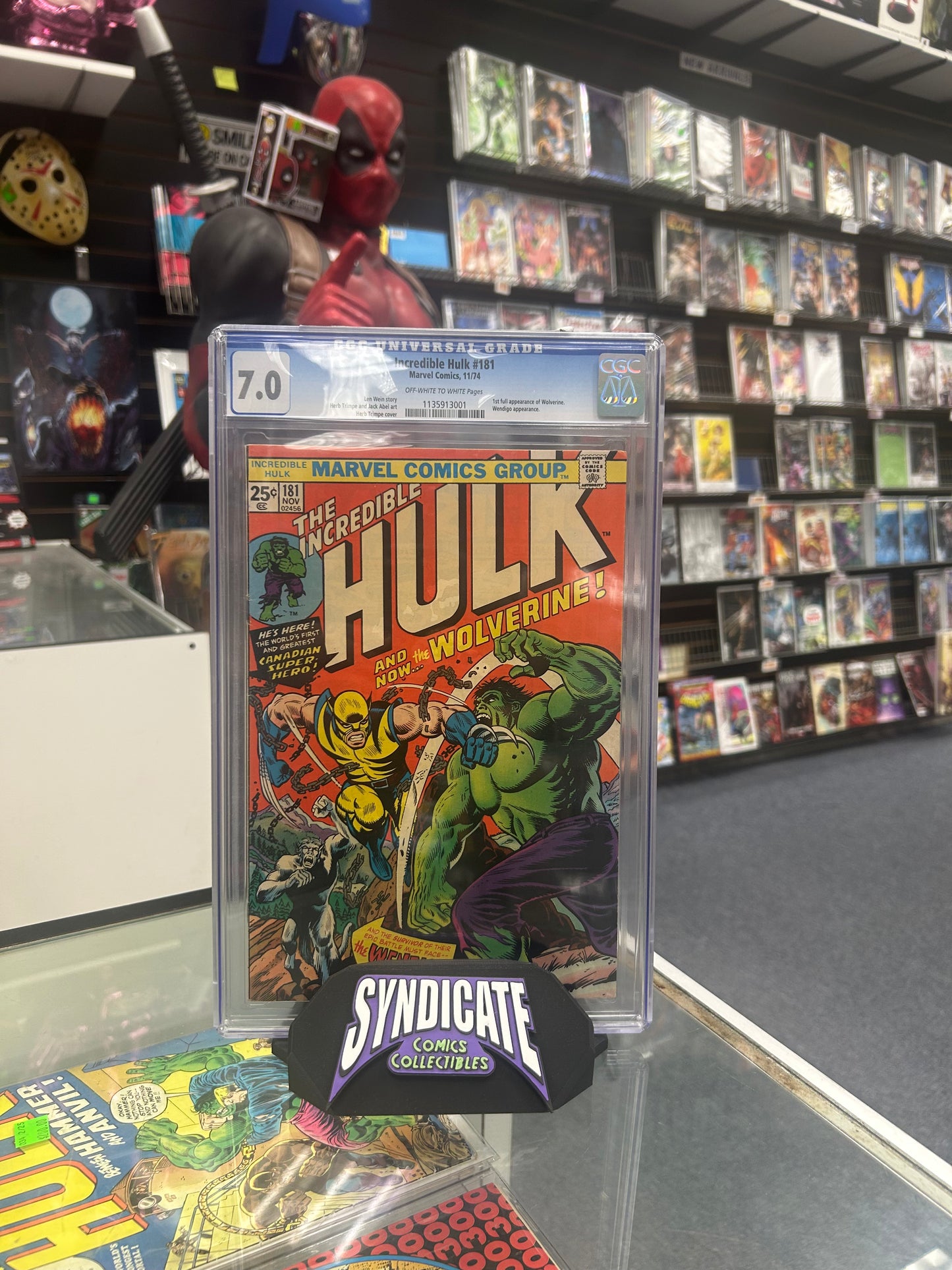 Incredible Hulk #181 (CGC 7.0) 1st Full App. of Wolverine