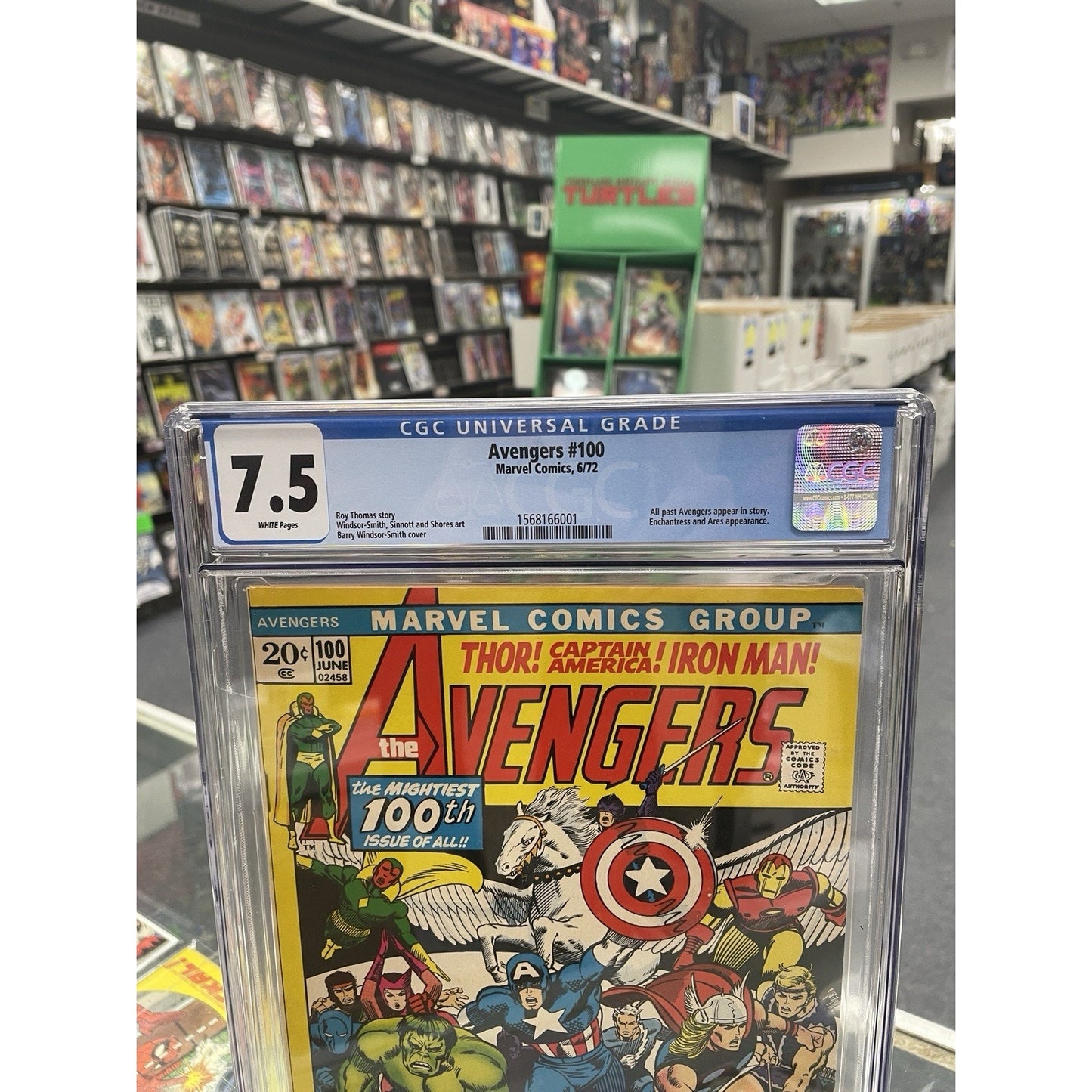 Avengers #100 (CGC 7.5) Bronze Age, White Pages