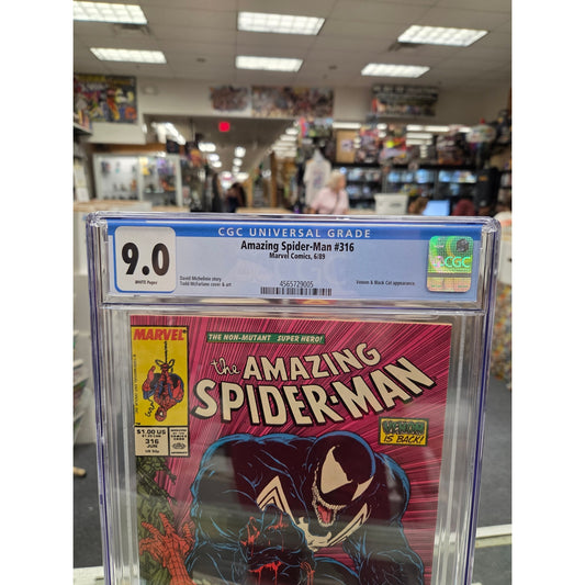 Amazing Spider-Man #316 (CGC 9.0) 1st Venom Cover Appearance