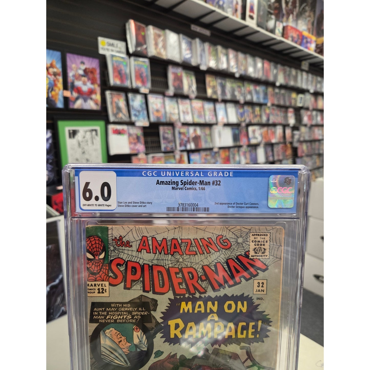 Amazing Spider-Man #32 (CGC 6.0) 2nd Dr. Connors