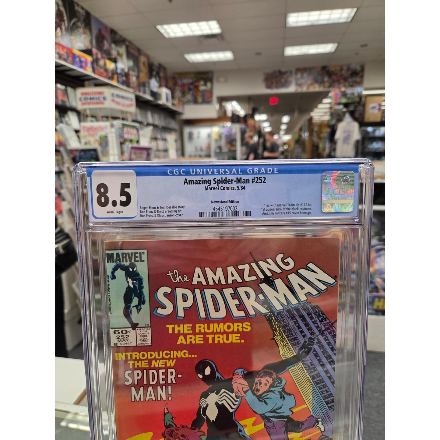Amazing Spider-Man #252 (CGC 8.5) 1st Black Costume