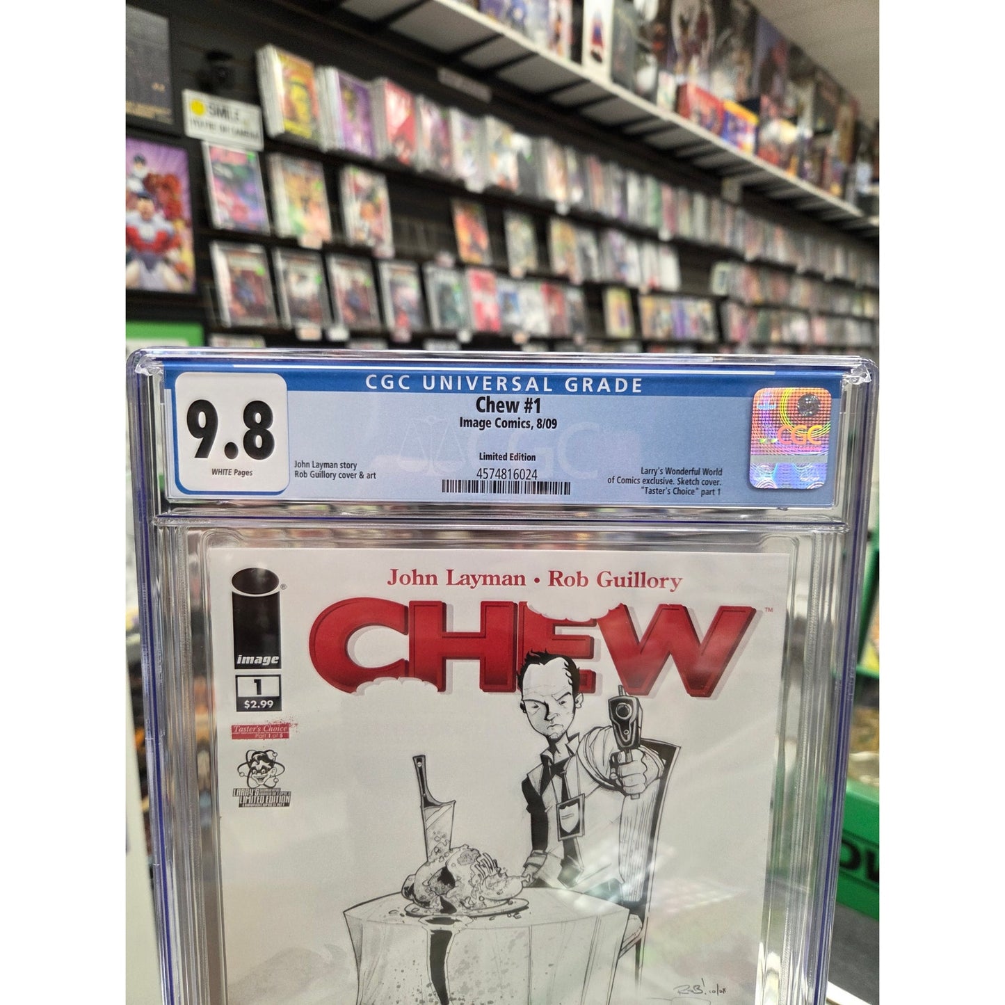 Chew #1 (CGC 9.8) Larry's Wonderful World of Comics Edition