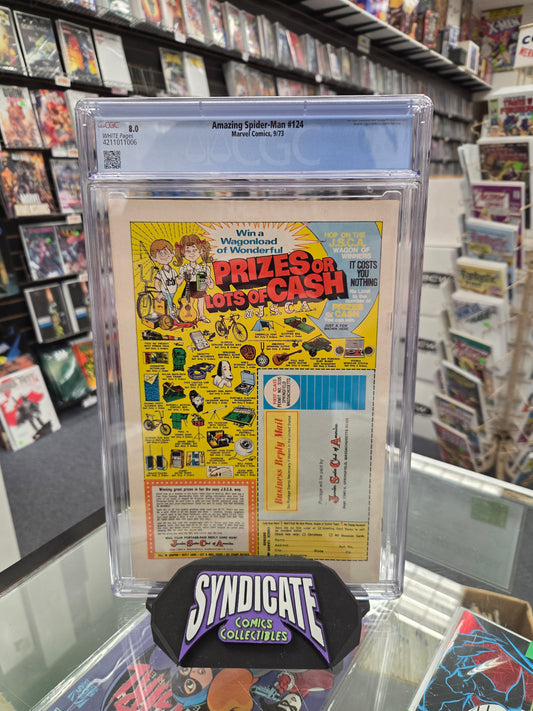 Amazing Spider-Man #124 (CGC 8.0) 1st Man-Wolf