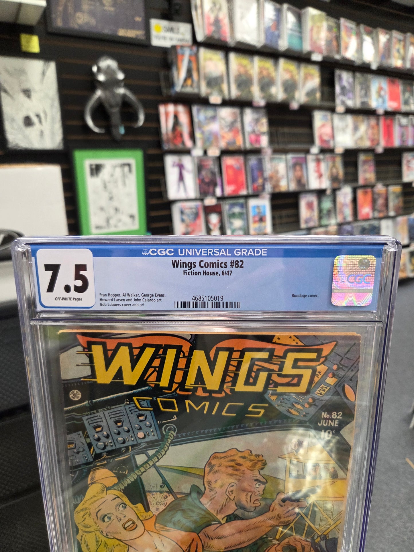 Wings Comics #82 (CGC 7.5) Bondage Cover