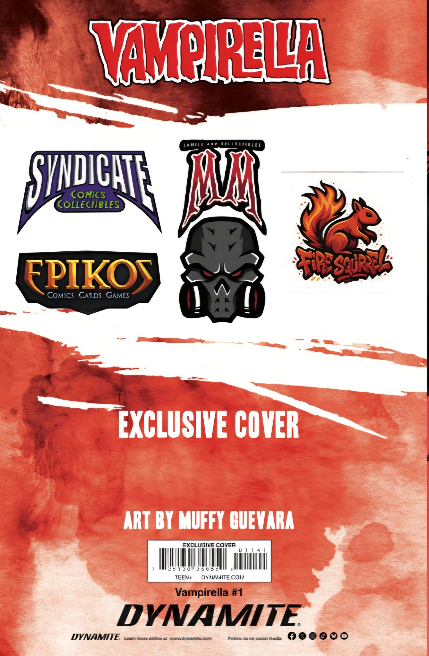 Vampirella #1 Muffy Guevara, Syndicate Comics & Collectibles Exclusive Virgin Variant
