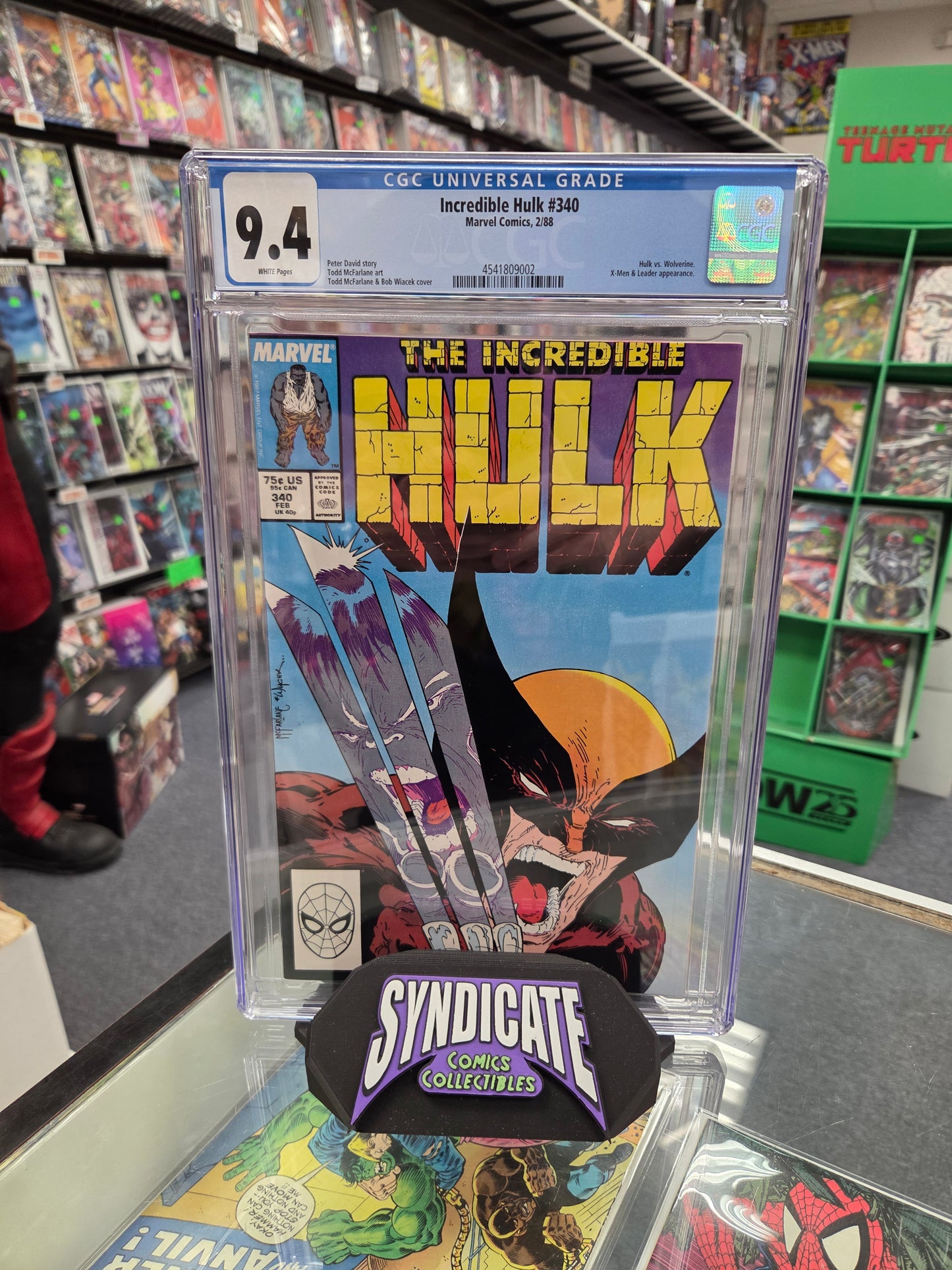 Incredible Hulk #340 (CGC 9.4) Iconic Cover