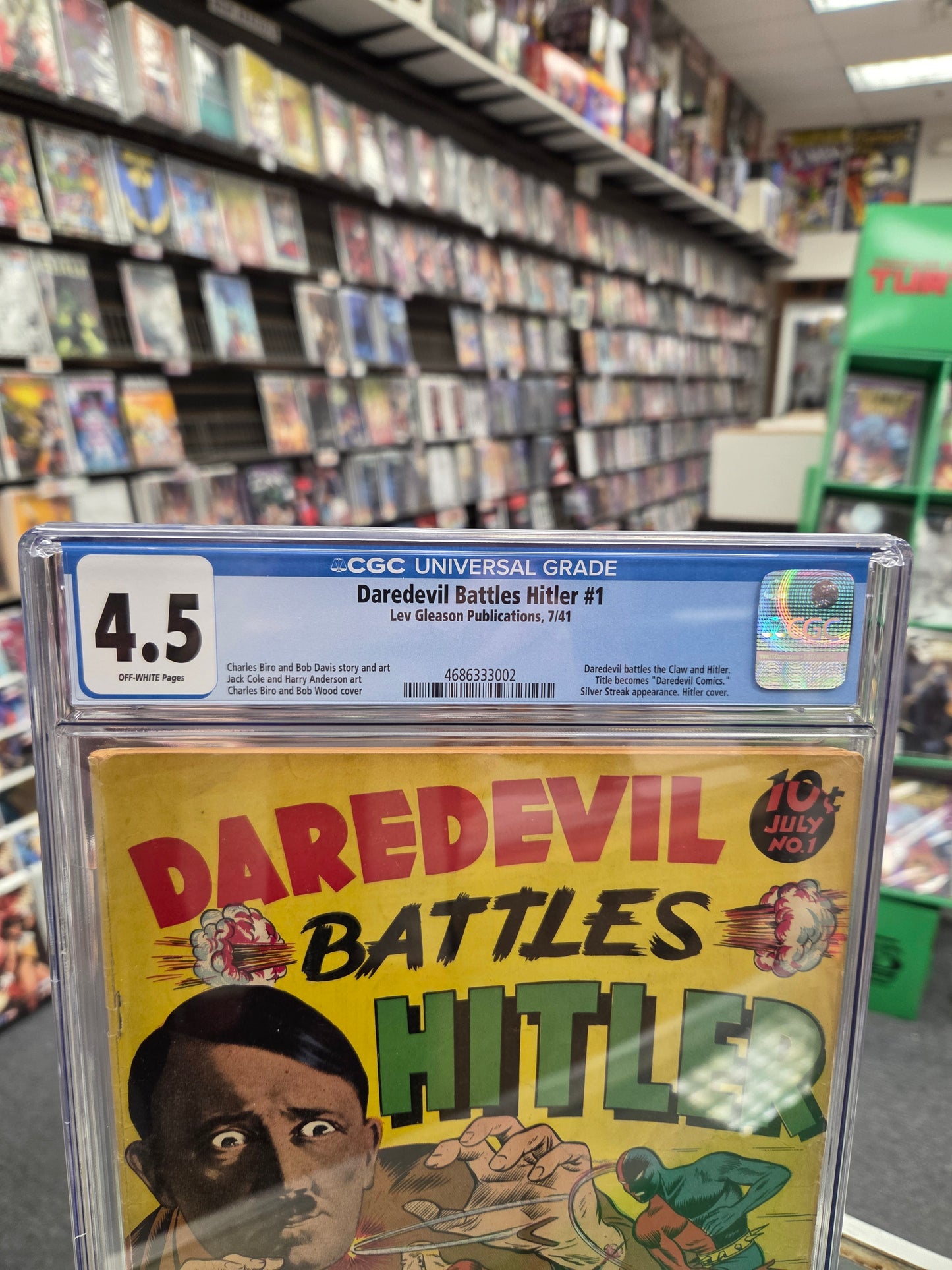 Daredevil Battles Hitler #1 (CGC 4.5) Hitler Cover