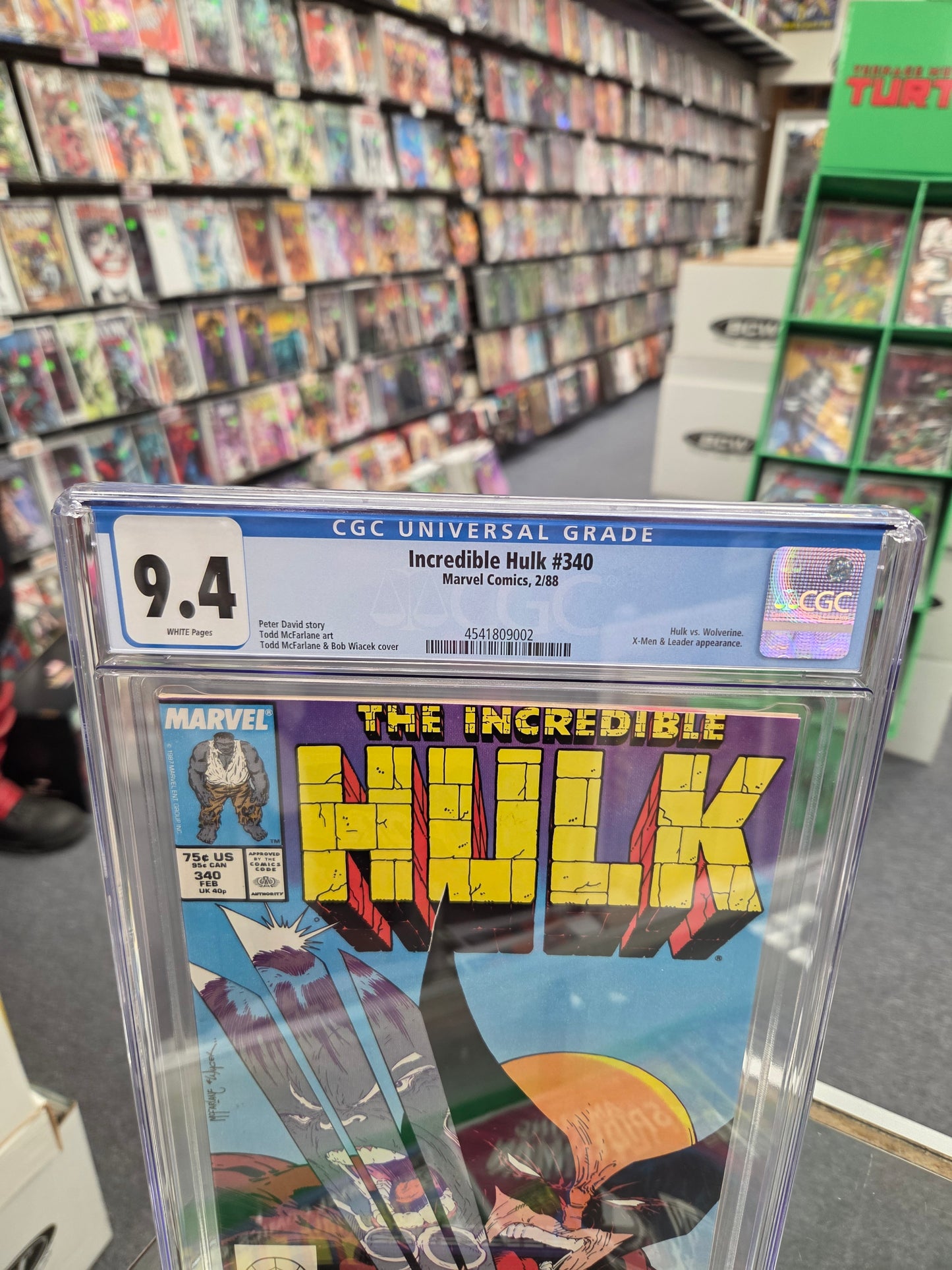 Incredible Hulk #340 (CGC 9.4) Iconic Cover