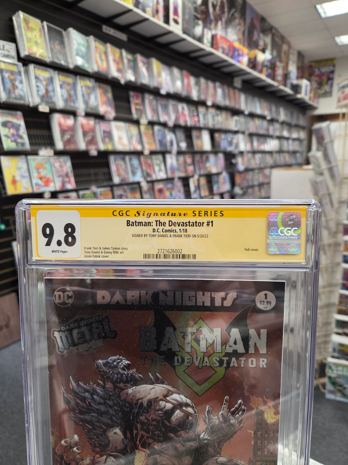 Batman: The Devastator #1 (CGC 9.8) Signed by Tony Daniel & Frank Tieri
