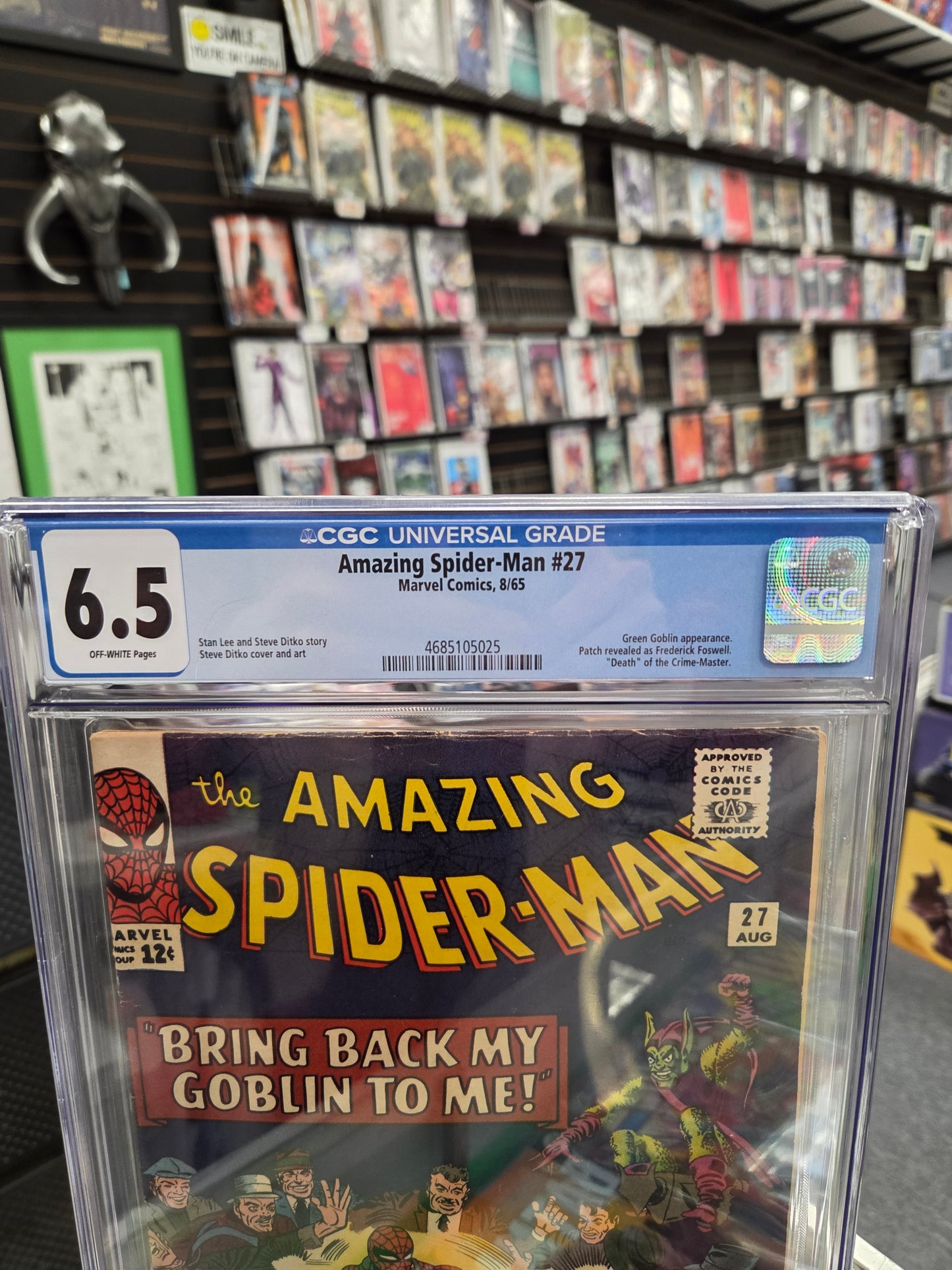Amazing Spider-Man #27 (CGC 6.5) Green Goblin Appearance