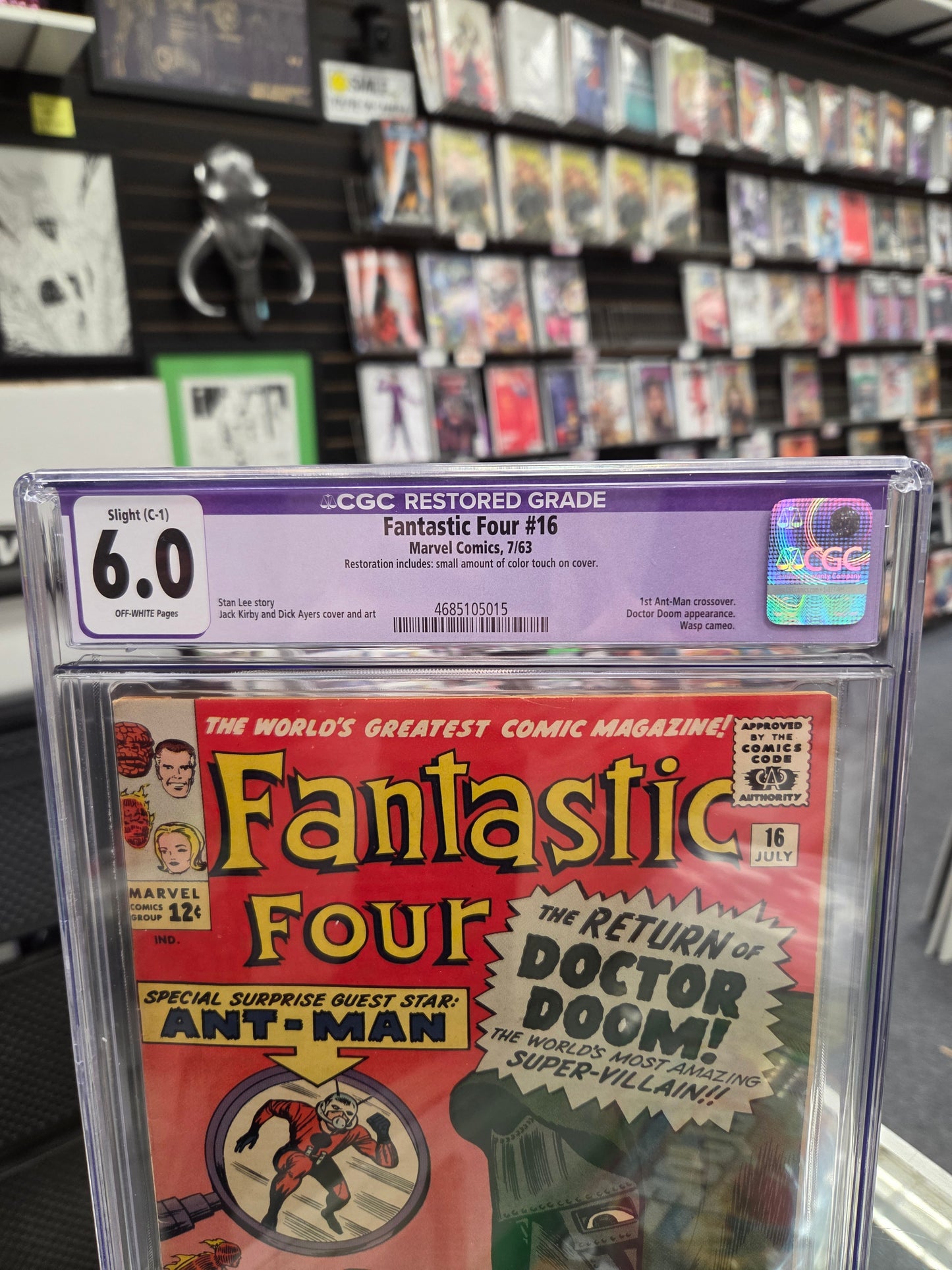 Fantastic Four #16 (Restored CGC 6.0) Doctor Doom Appearance