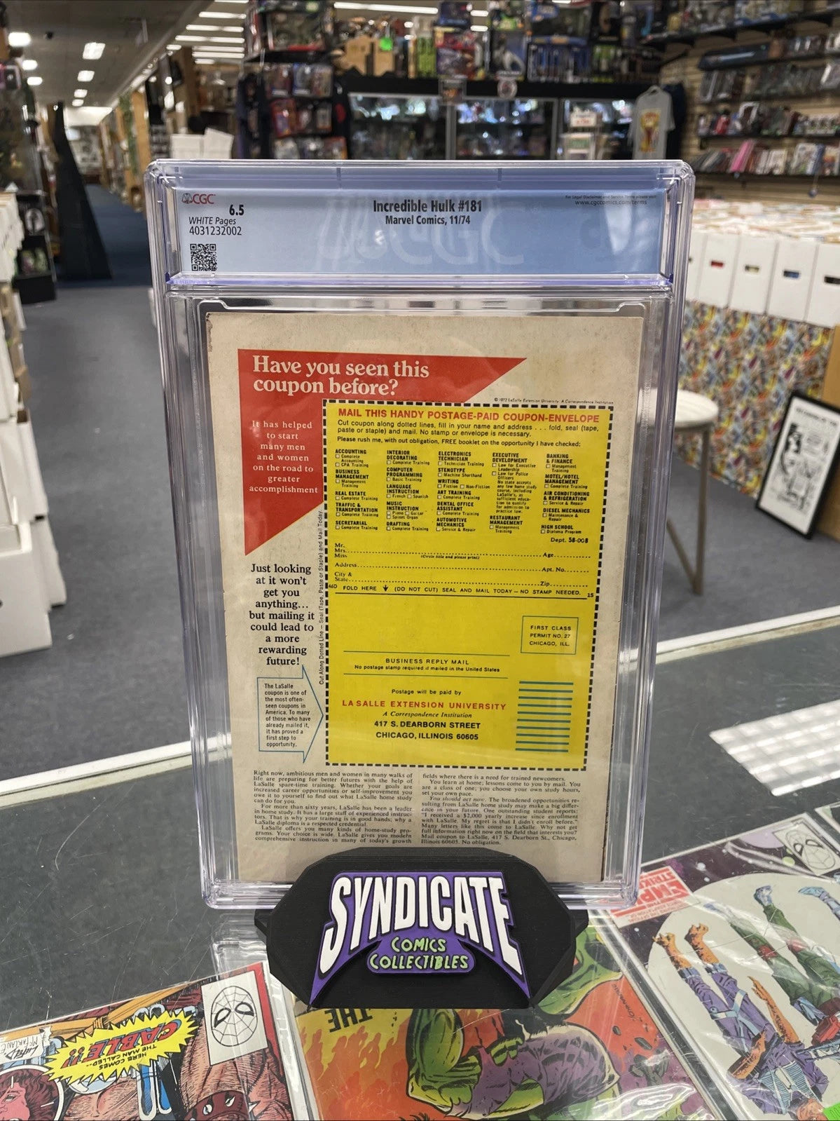 Incredible Hulk #181 (CGC 6.5) 1st Wolverine