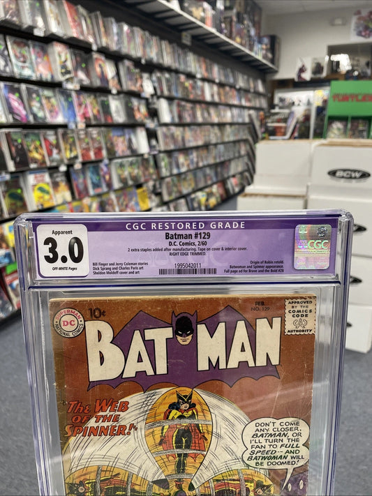 Batman #129 (CGC Restored 3.0) Silver-Age Batman