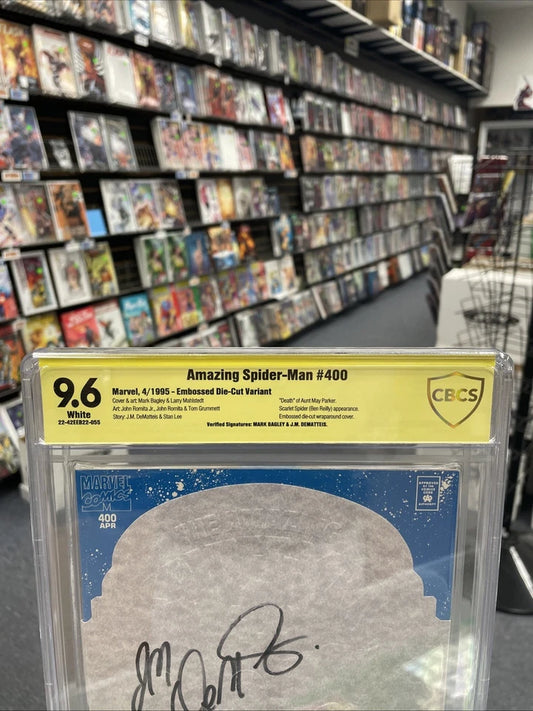 Amazing Spider-Man #400 (CBCS 9.6) SIGNED by J.M. Dematteis & Mark Bagley