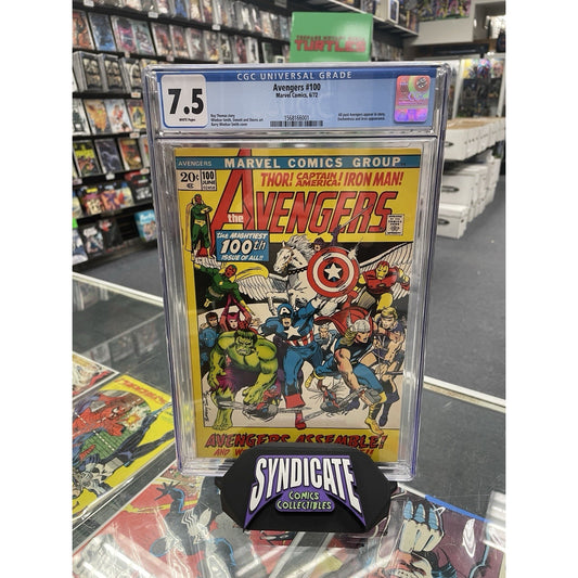 Avengers #100 (CGC 7.5) Bronze Age, White Pages
