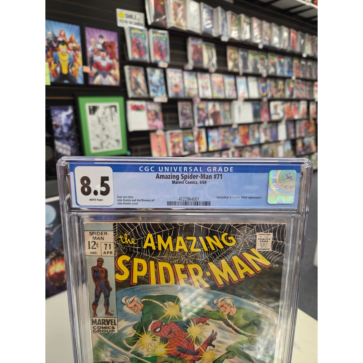 Amazing Spider-Man #71 (CGC 8.5) Quicksilver Appearance