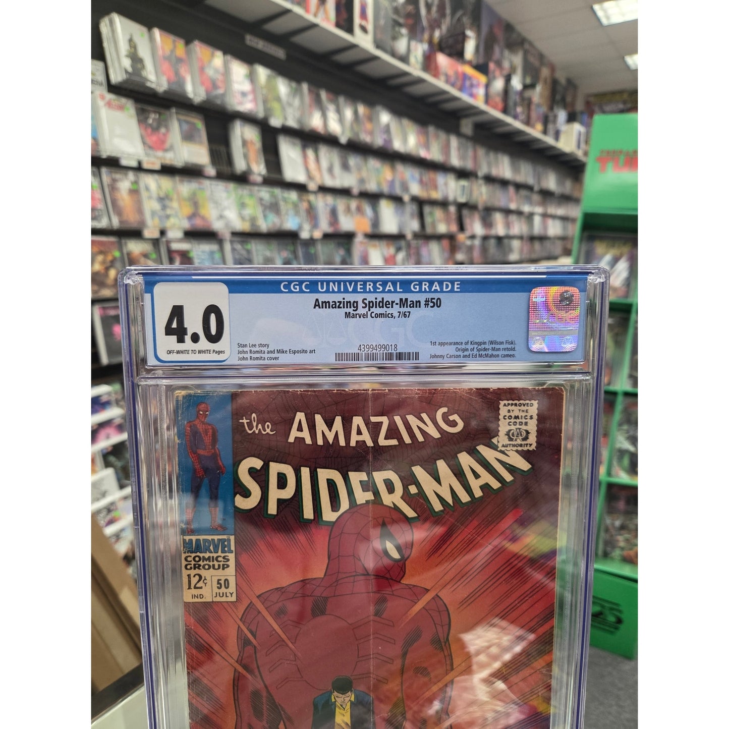 Amazing Spider-Man #50 (CGC 4.0) 1st Kingpin
