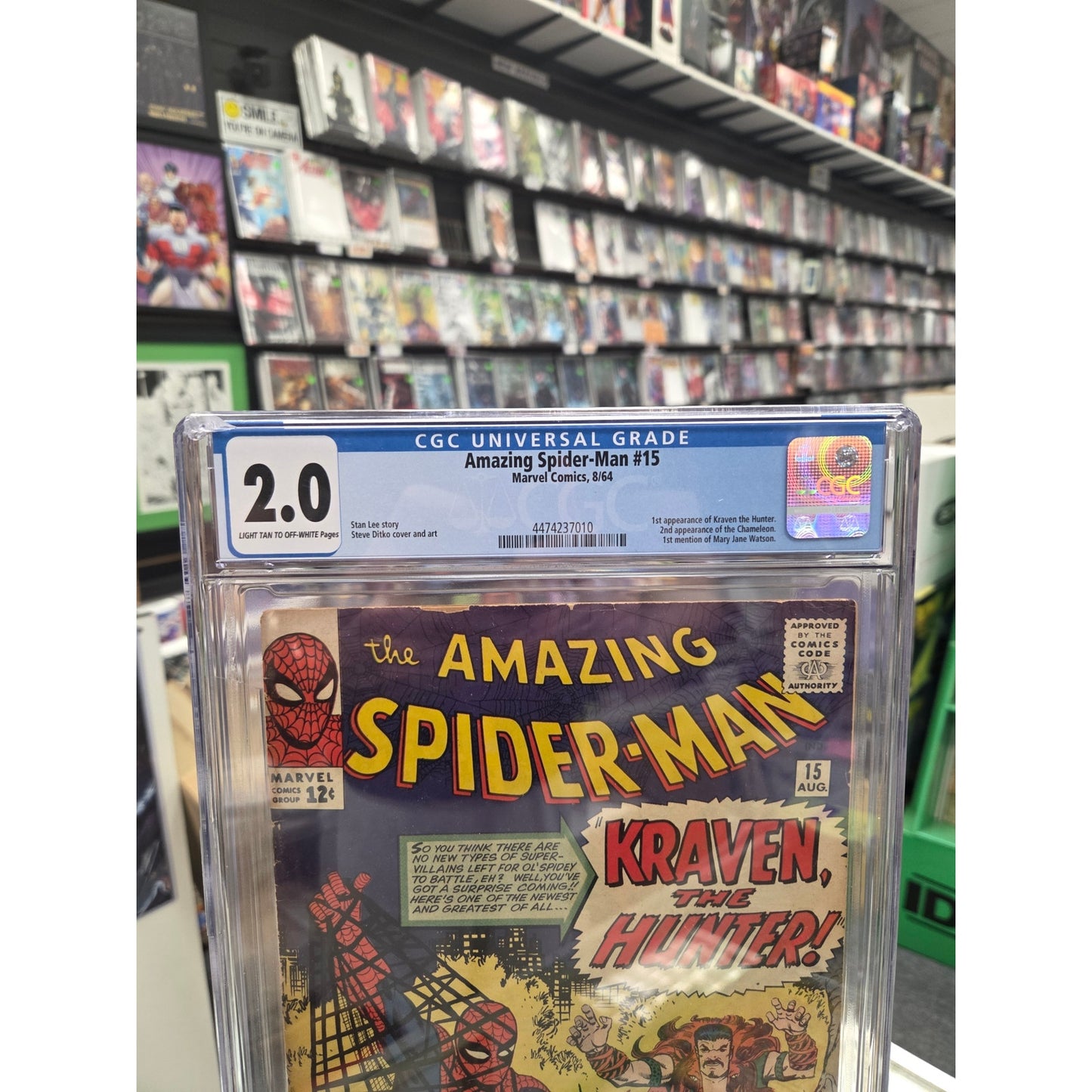 Amazing Spider-Man #15 (CGC 2.0) 1st Kraven the Hunter