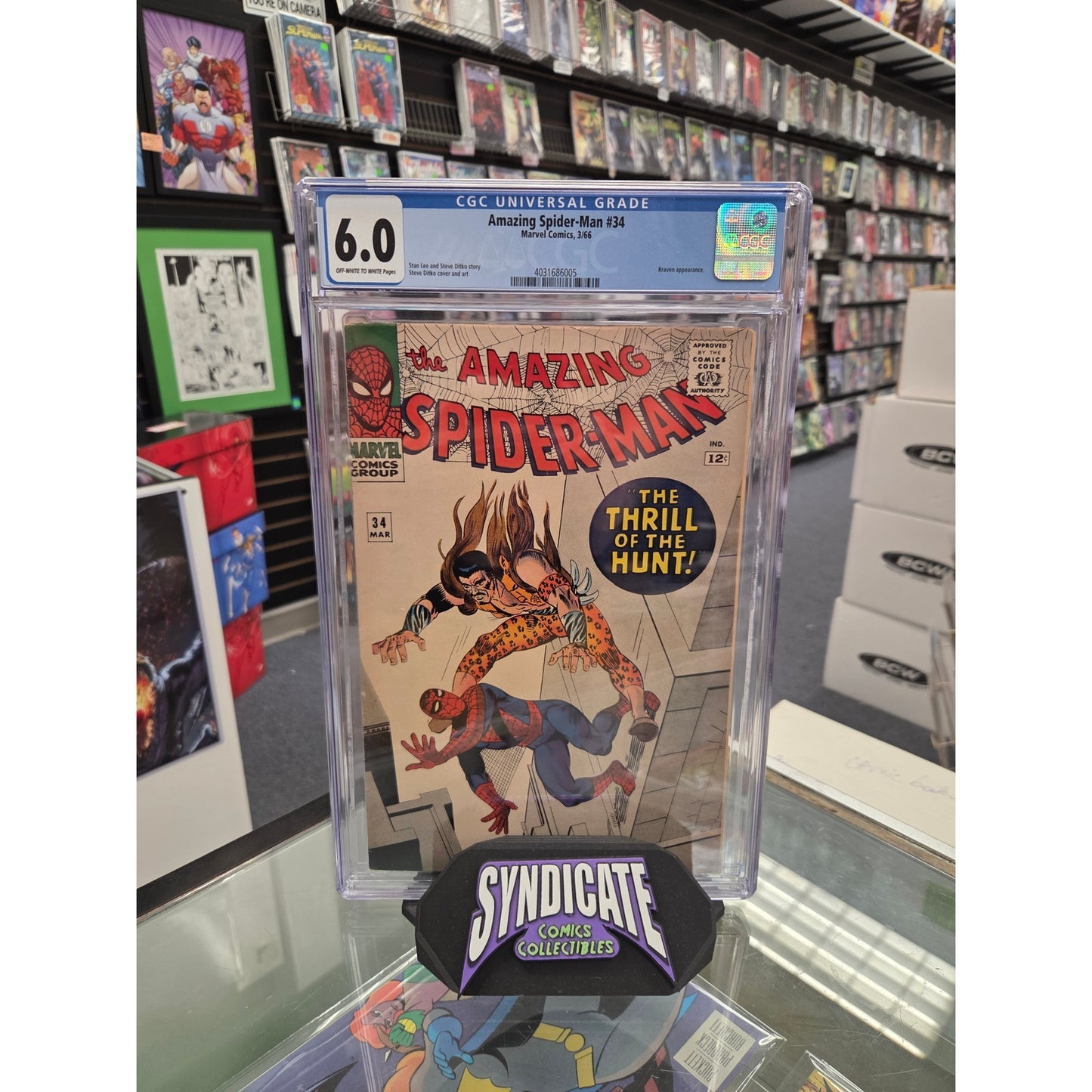 Amazing Spider-Man #34 (CGC 6.0) Kraven Appearance