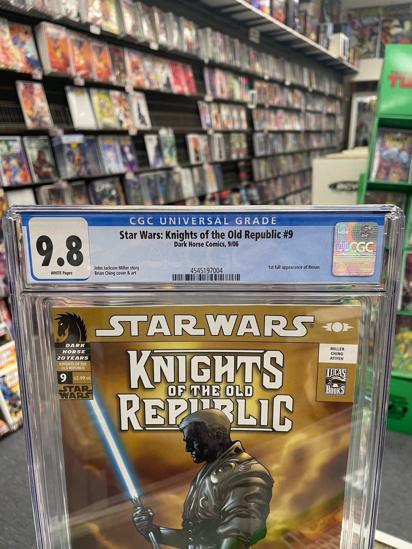 Star Wars: Knights of the Old Republic #9 (CGC 9.8) 1st Revan