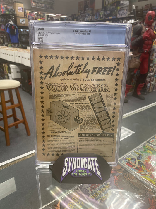 Four Favorites #1 (CGC 2.5) Hitler Cover