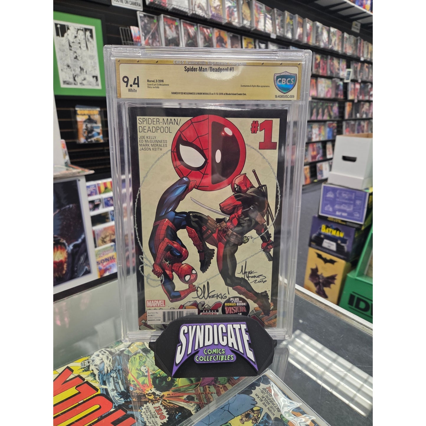 Spider-Man/Deadpool #1 (CBCS 9.4) Signed by Ed McGuinness & Mark Morales