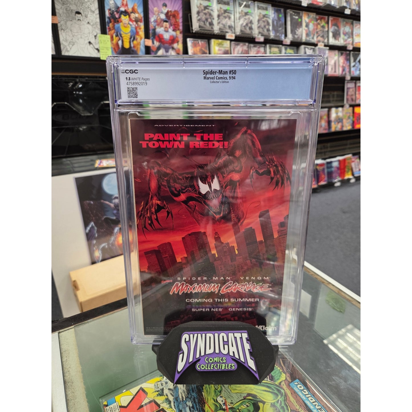 Spider-Man #50 (CGC 9.8) Collector's Edition, Holofoil Cover